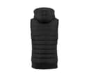 BUILD YOUR BRAND Bodywarmer à capuche BLACK/BLACK