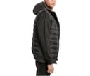 BUILD YOUR BRAND Bodywarmer à capuche BLACK/BLACK