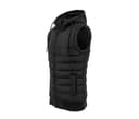 BUILD YOUR BRAND Bodywarmer à capuche BLACK/BLACK