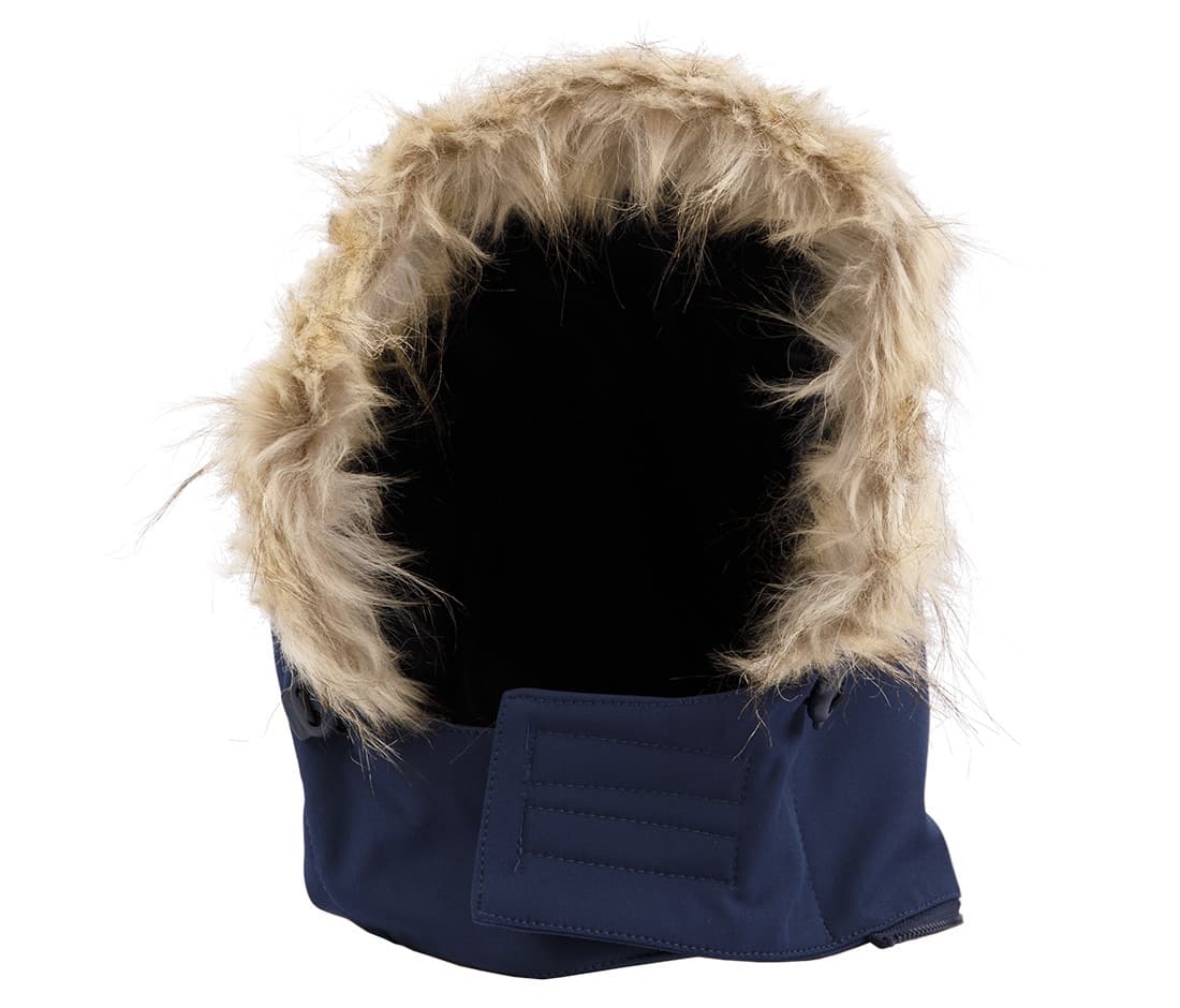 Capuche Softshell fourrure NAVY FUR