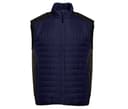 PEN DUICK Bodywarmer bi-matière matelassé NAVY/BLACK