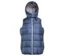 PEN DUICK Bodywarmer doudoune femme avec capuche NAVY/GREY