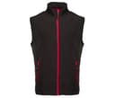 PEN DUICK Bodywarmer Softshell 2 couches BLACK/RED