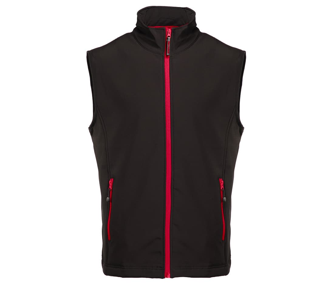 Bodywarmer Softshell 2 couches BLACK/RED