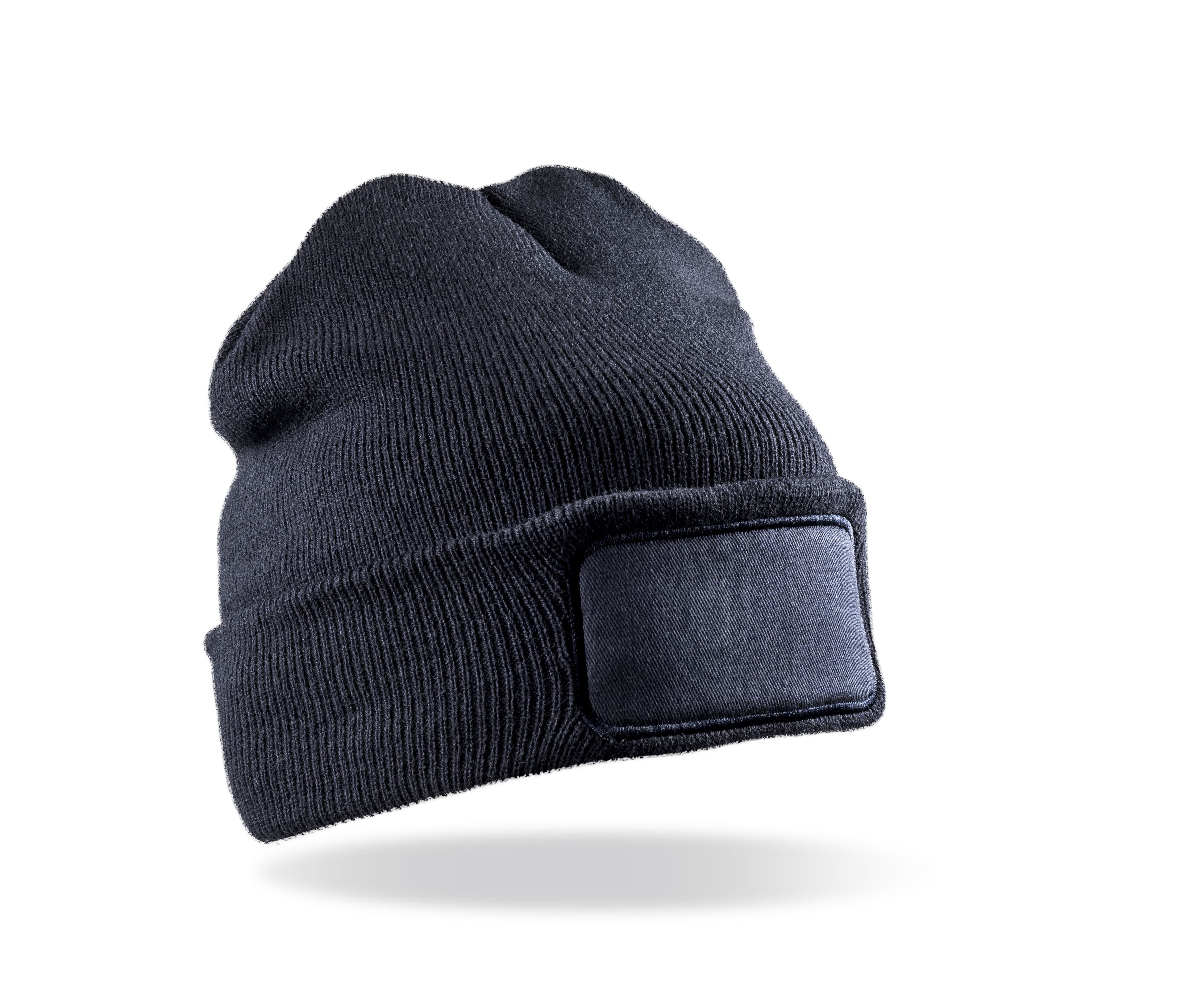 DOUBLE KNIT THINSULATE™ PRINTERS BEANIE NAVY