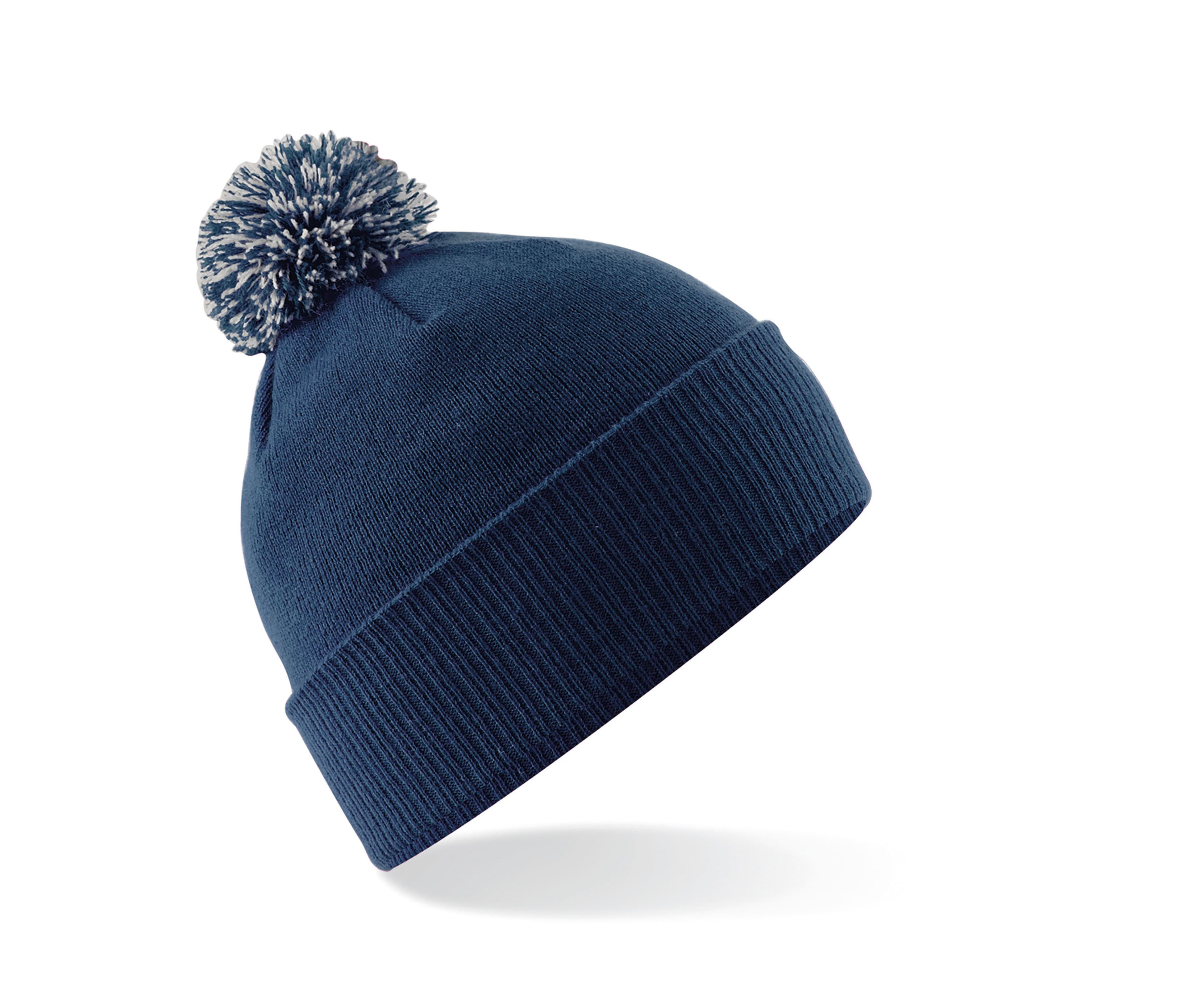 Bonnet enfant avec pompon FRENCH NAVY/LIGHT GREY