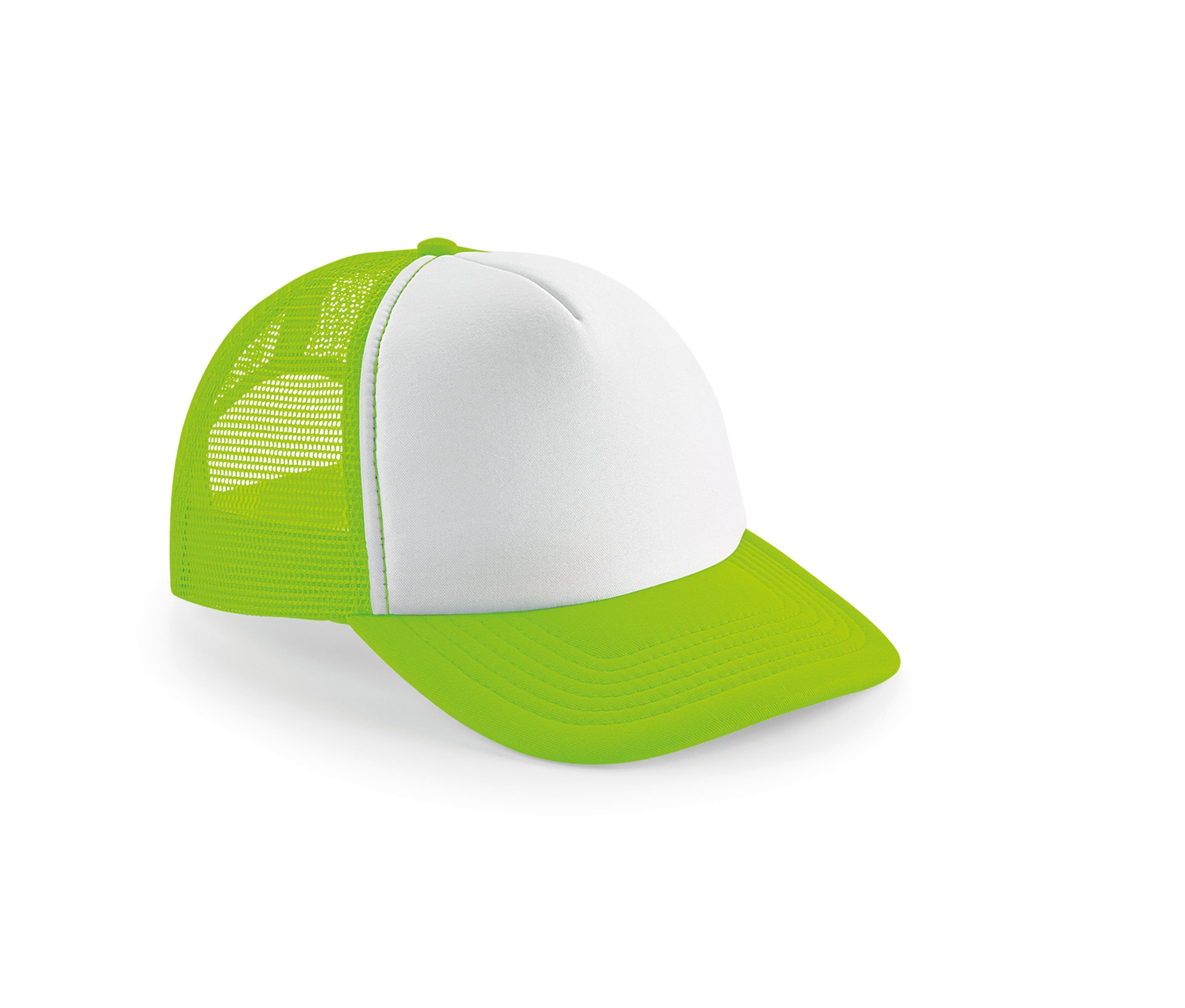 Casquette américaine FLUORESCENT GREEN/WHITE
