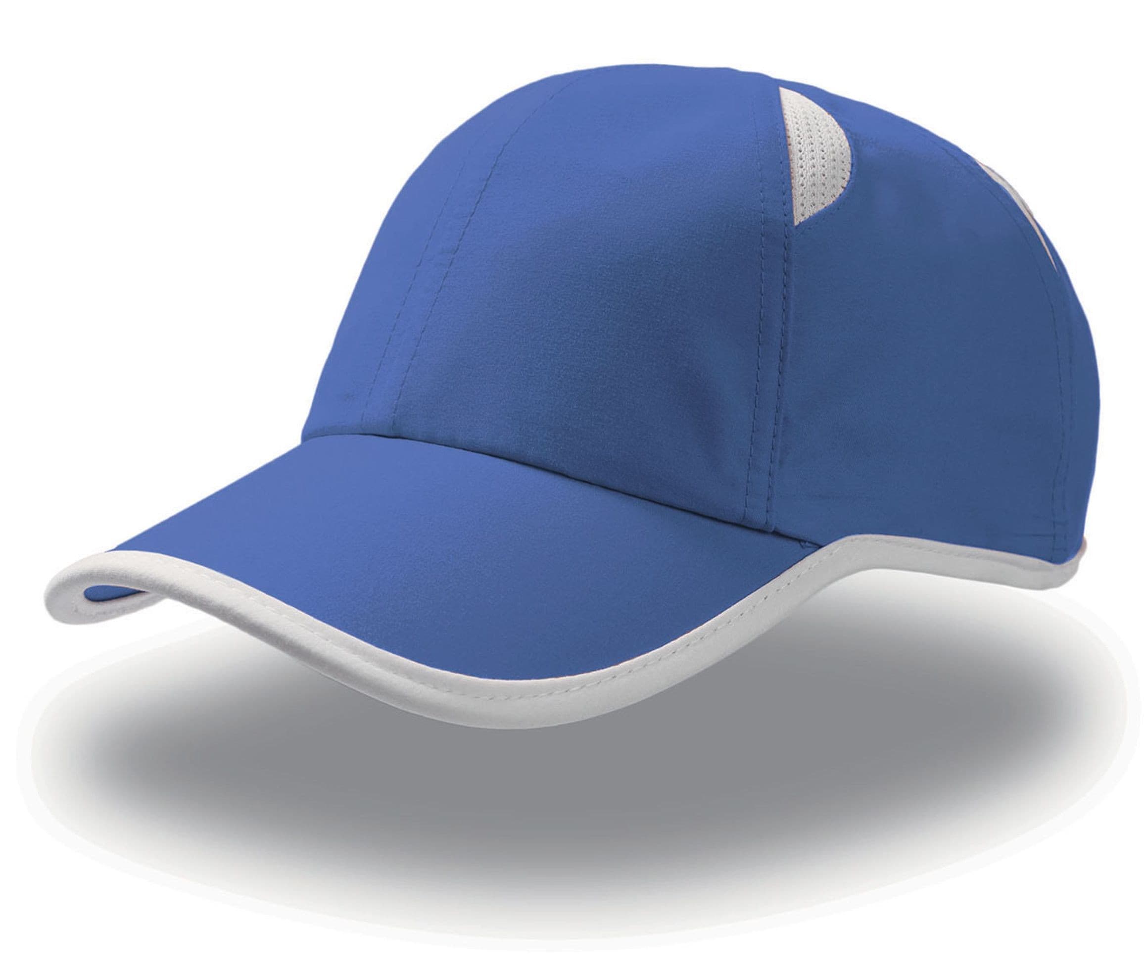 Casquette de sport 6 pans ROYAL/WHITE