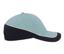 ATLANTIS HEADWEAR Casquette 6 pans contrastée LIGHT BLUE/NAVY