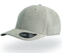 ATLANTIS HEADWEAR Casquette 6 pans mid visor faux suède GREY