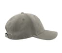 ATLANTIS HEADWEAR Casquette 6 pans mid visor faux suède GREY