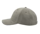 ATLANTIS HEADWEAR Casquette 6 pans mid visor faux suède GREY