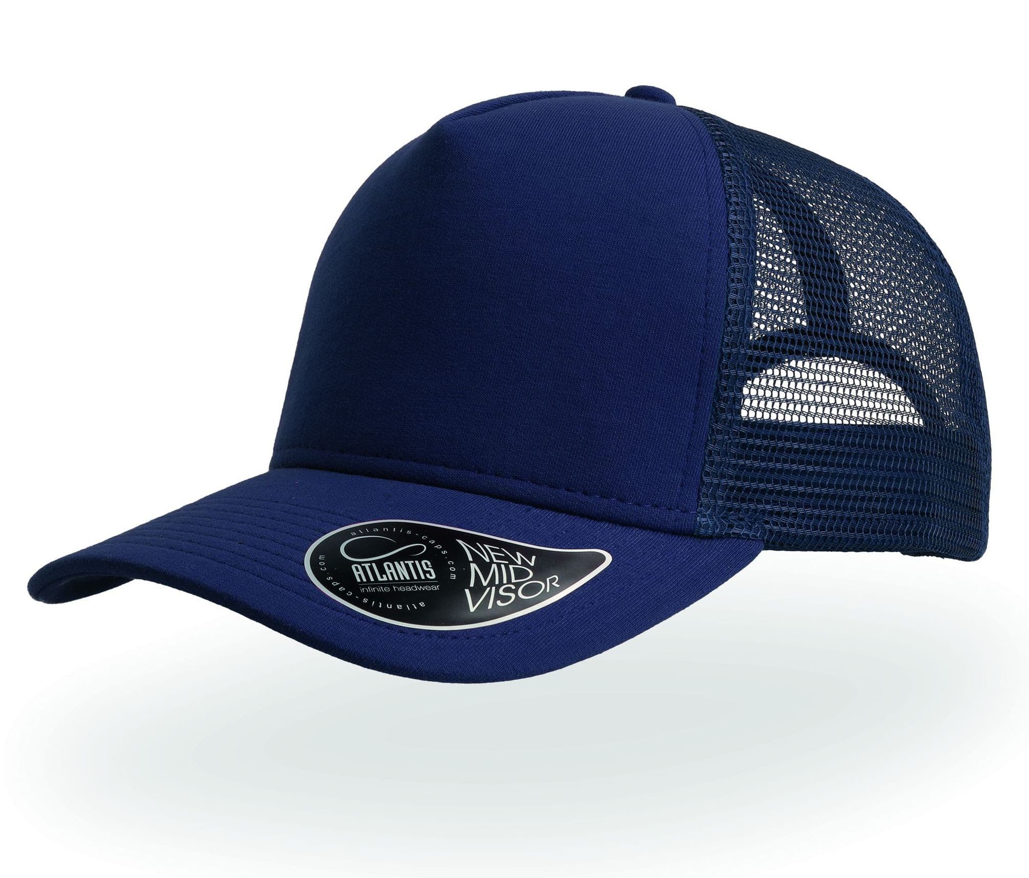 Casquette 5 pans style trucker en jersey NAVY