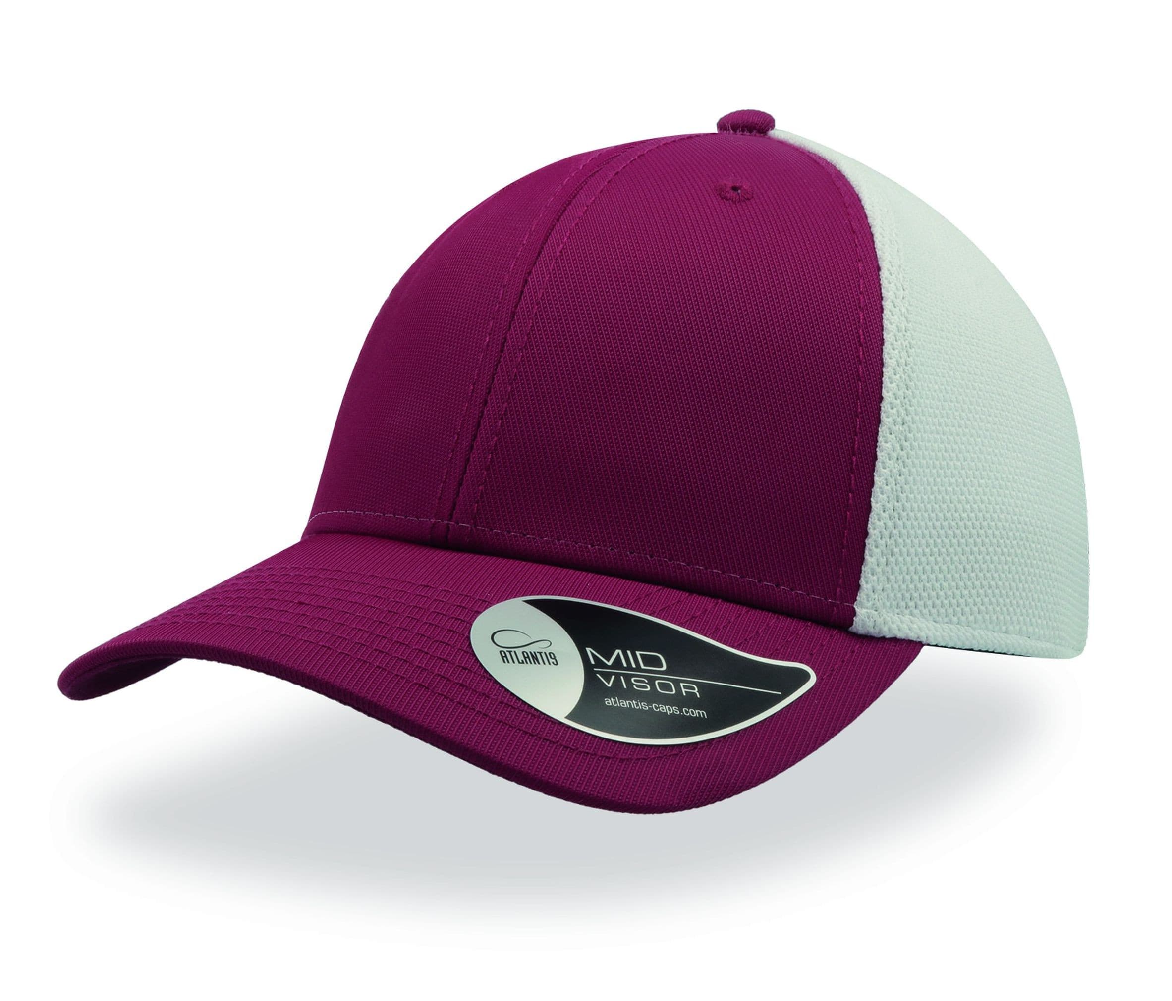 Casquette de sport BURGUNDY/WHITE