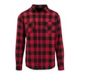 BUILD YOUR BRAND Chemise en flanelle BLACK/RED