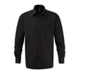 RUSSELL COLLECTION MEN'S LONG SLEEVE CLASSIC PURE COTTON POPLIN SHIRT BLACK