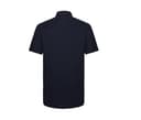 RUSSELL COLLECTION MEN'S SHORT SLEEVE TAILORED OXFORD SHIRT BRIGHT NAVY