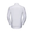 RUSSELL COLLECTION MEN'S LONG SLEEVE TAILORED HERRINGBONE SHIRT WHITE