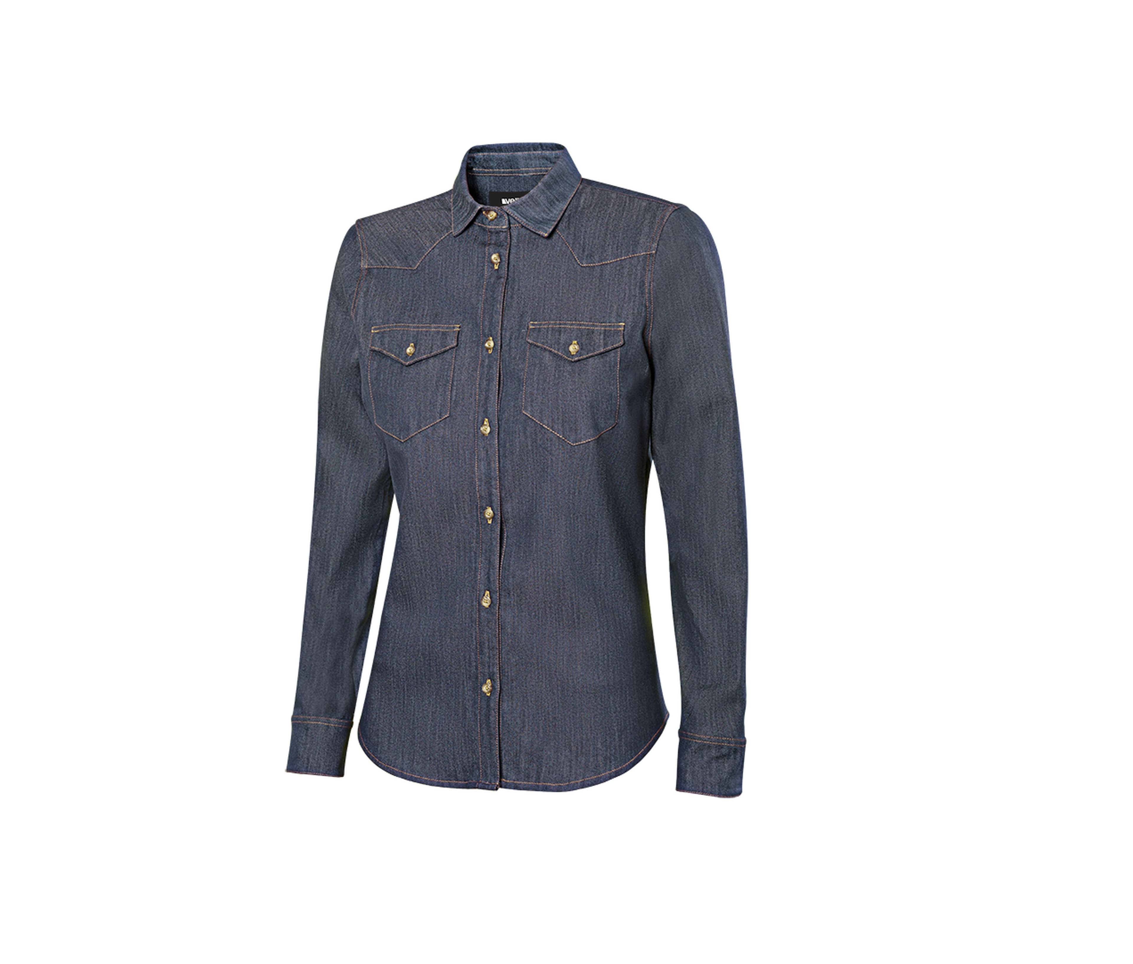 CHEMISE STRETCH EN DENIM FEMME DENIM