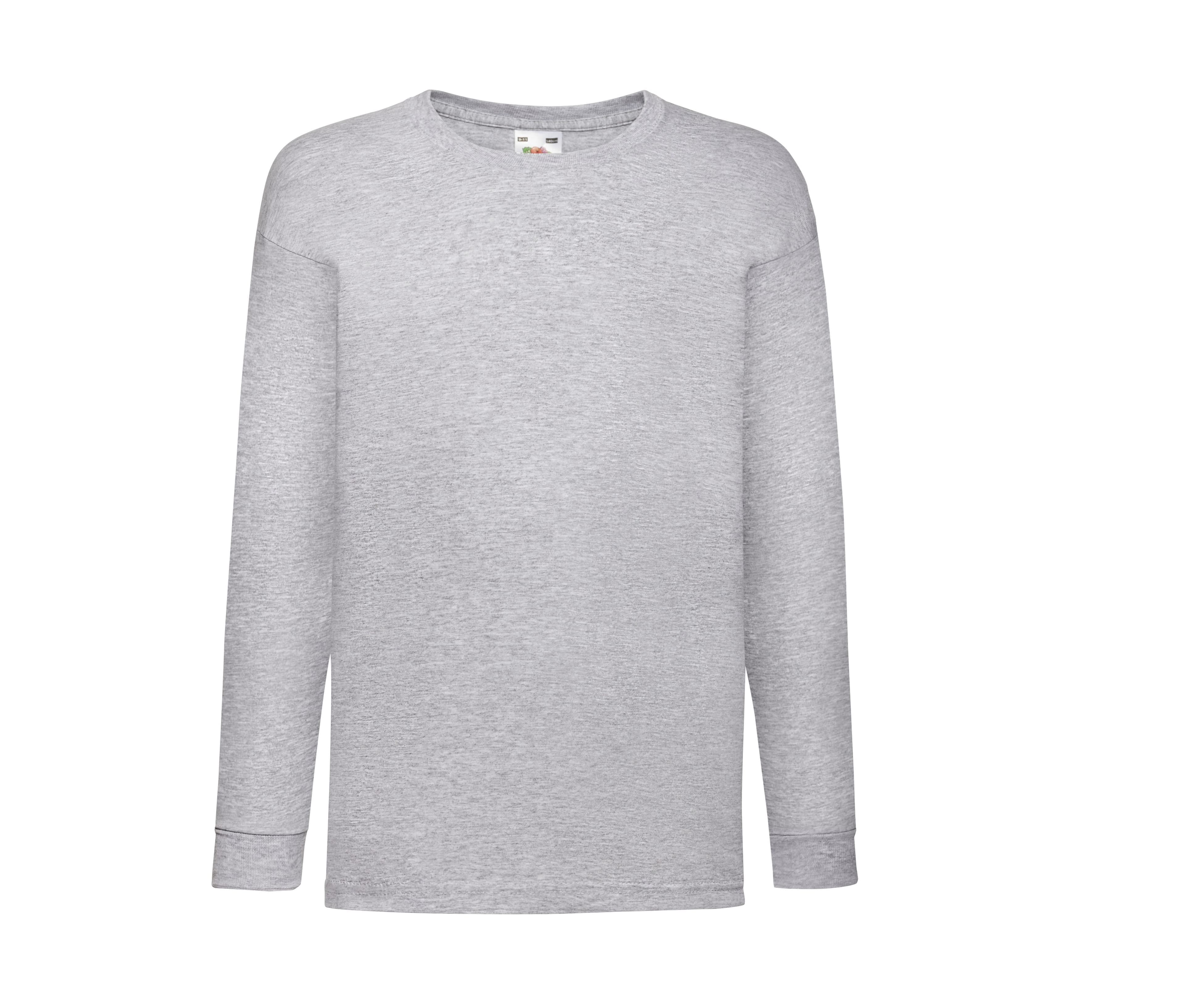 Tee-shirt manches longues enfant HEATHER GREY