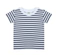 LARKWOOD Tee-shirt marinière enfant WHITE/NAVY