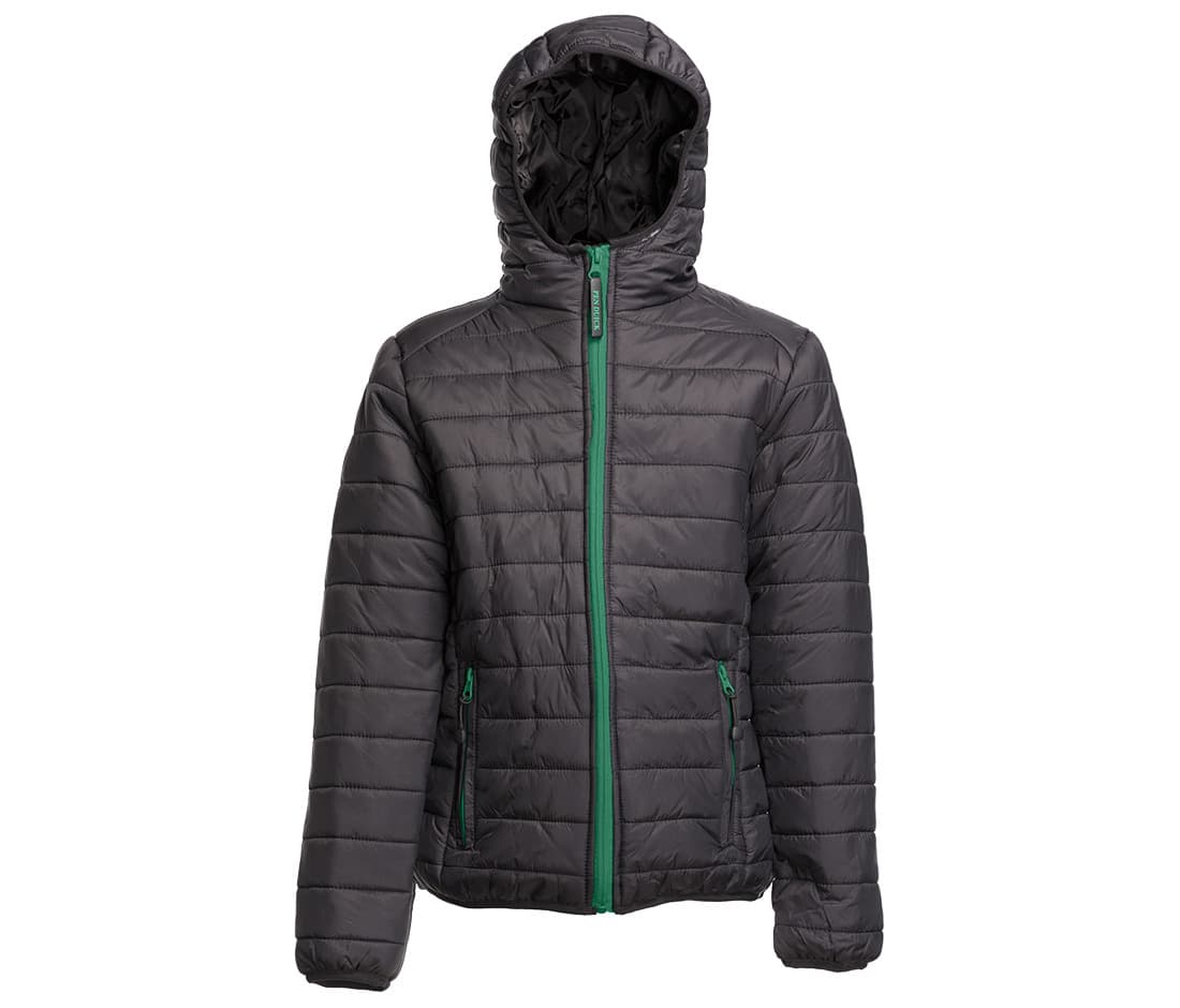 Doudoune légère enfant BLACK/KELLY GREEN