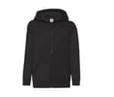 FRUIT OF THE LOOM Sweat capuche grand zip enfant BLACK