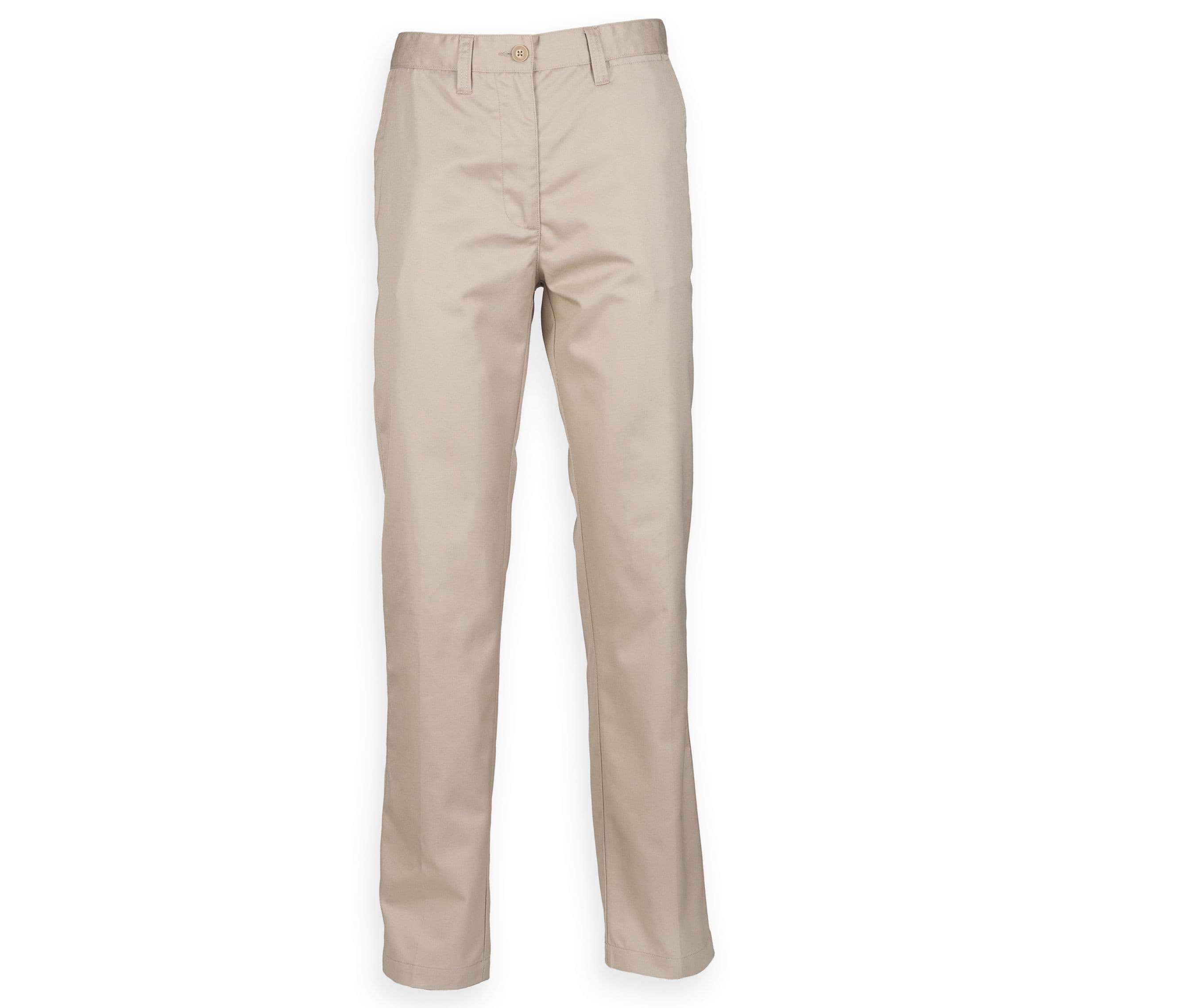 Pantalon femme chino polycoton STONE
