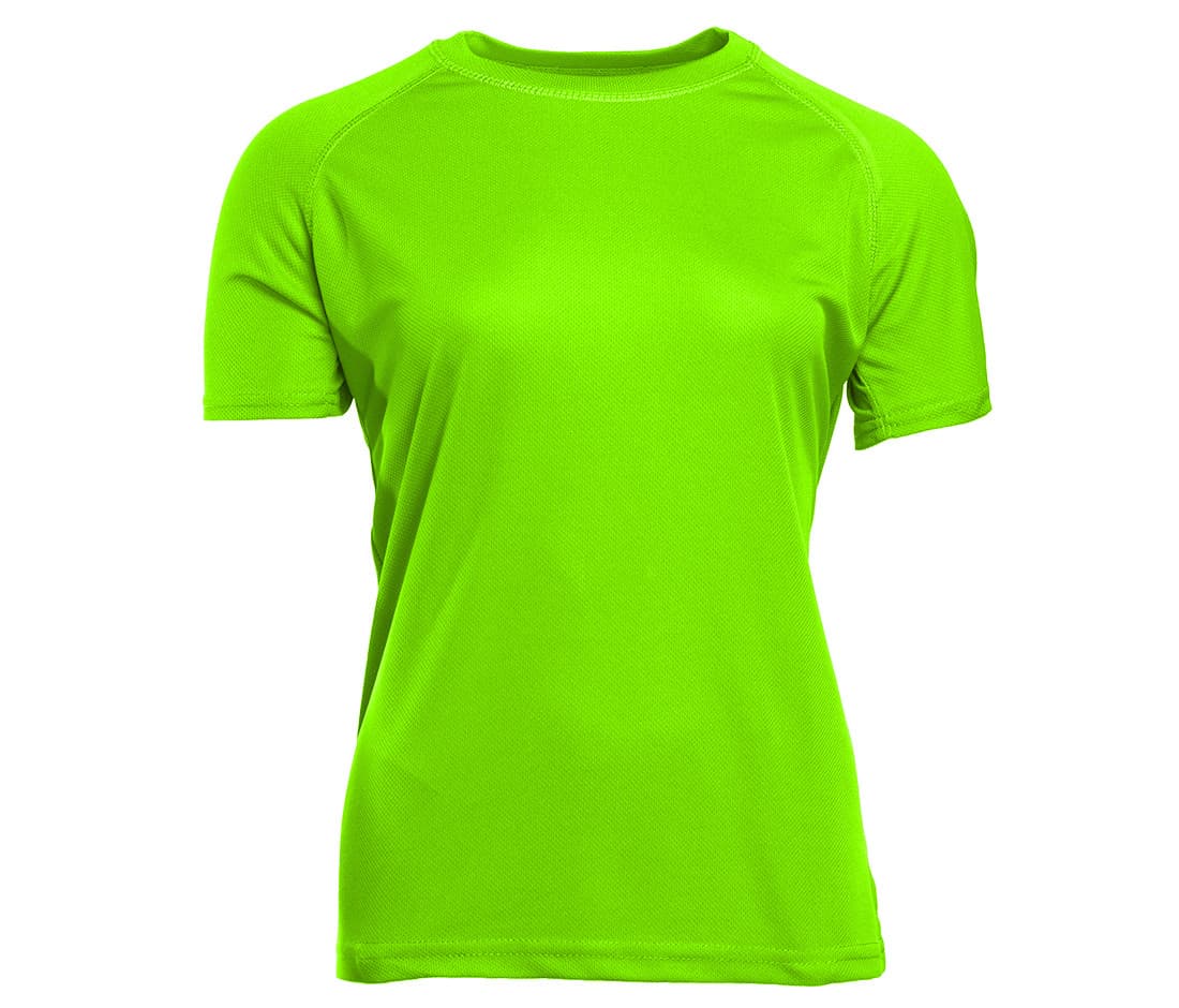 Tee-shirt respirant femme FLUORESCENT GREEN