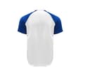 JHK Tee-shirt baseball de sport WHITE/ROYAL BLUE