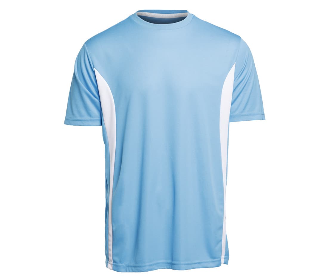Tee-shirt respirant sport AZURE/WHITE