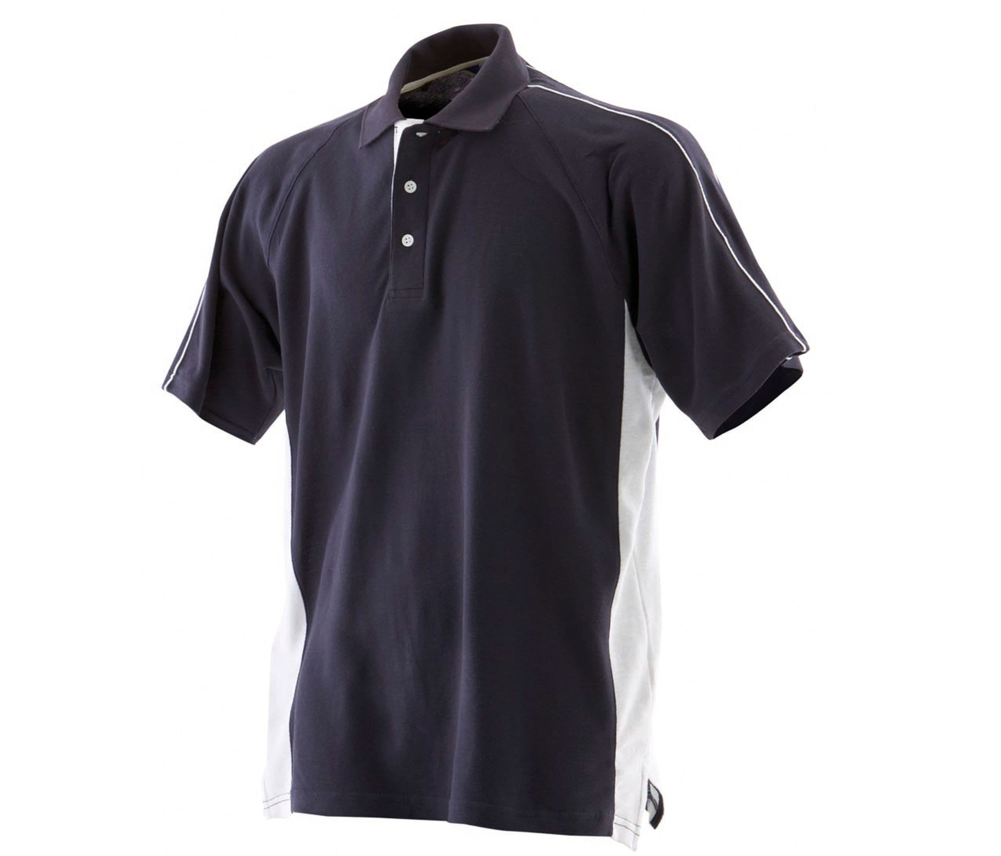 Polo coton bicolore NAVY/WHITE
