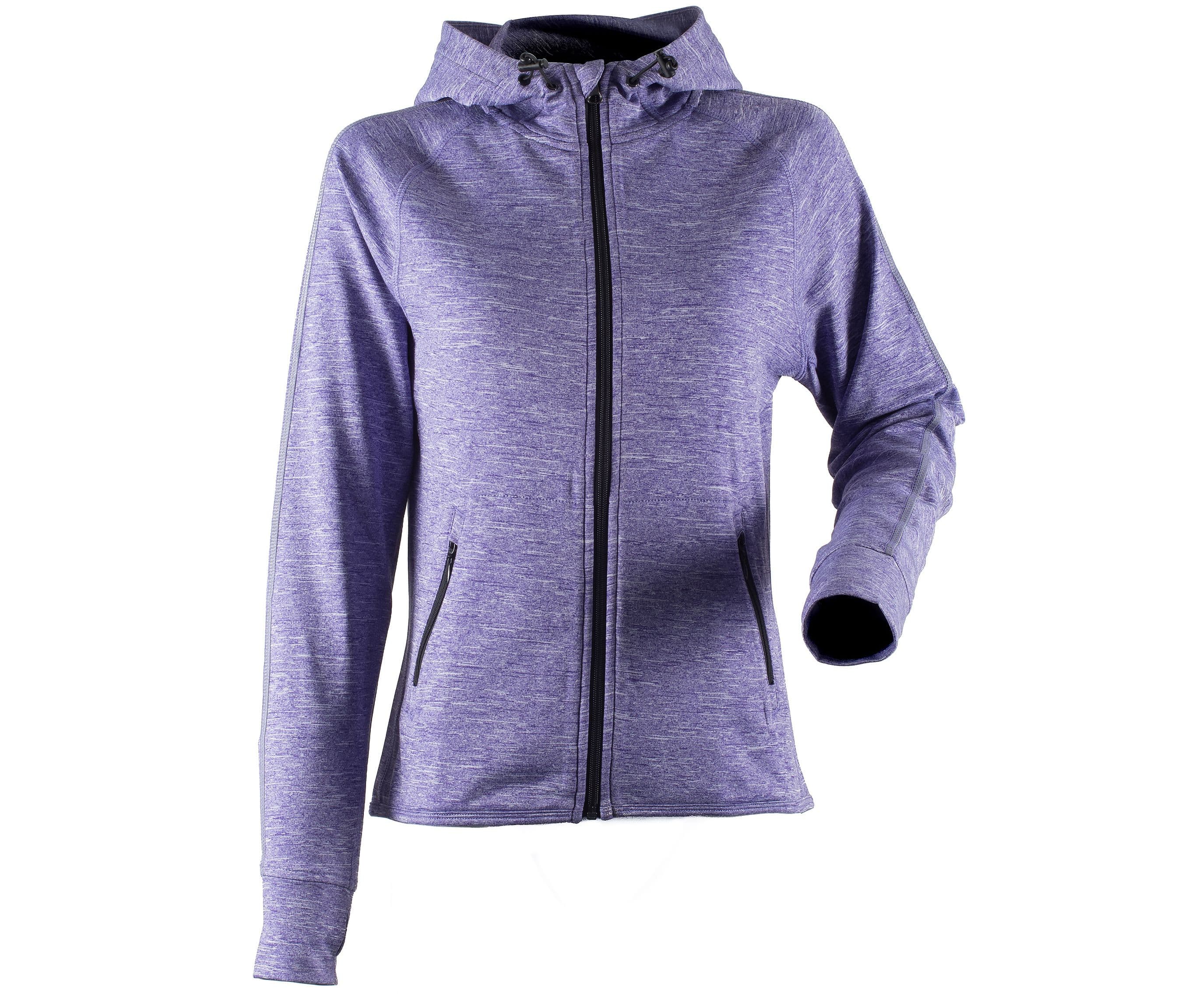 Sweat capuche sport femme PURPLE MARL