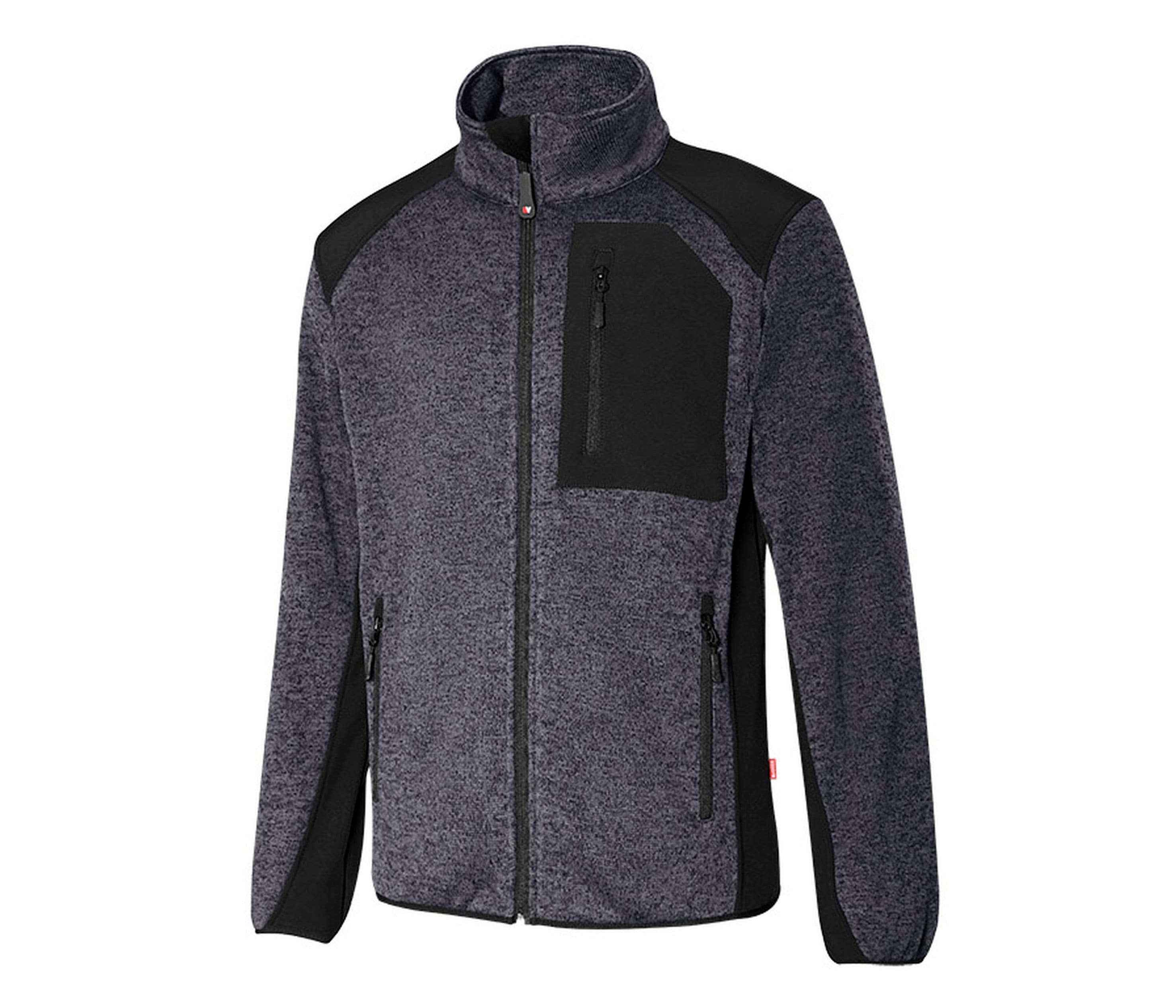 VESTE POLAIRE MOLLETONNÉE GREY/BLACK