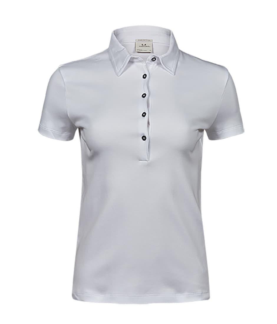 Polo coton Pima femme WHITE