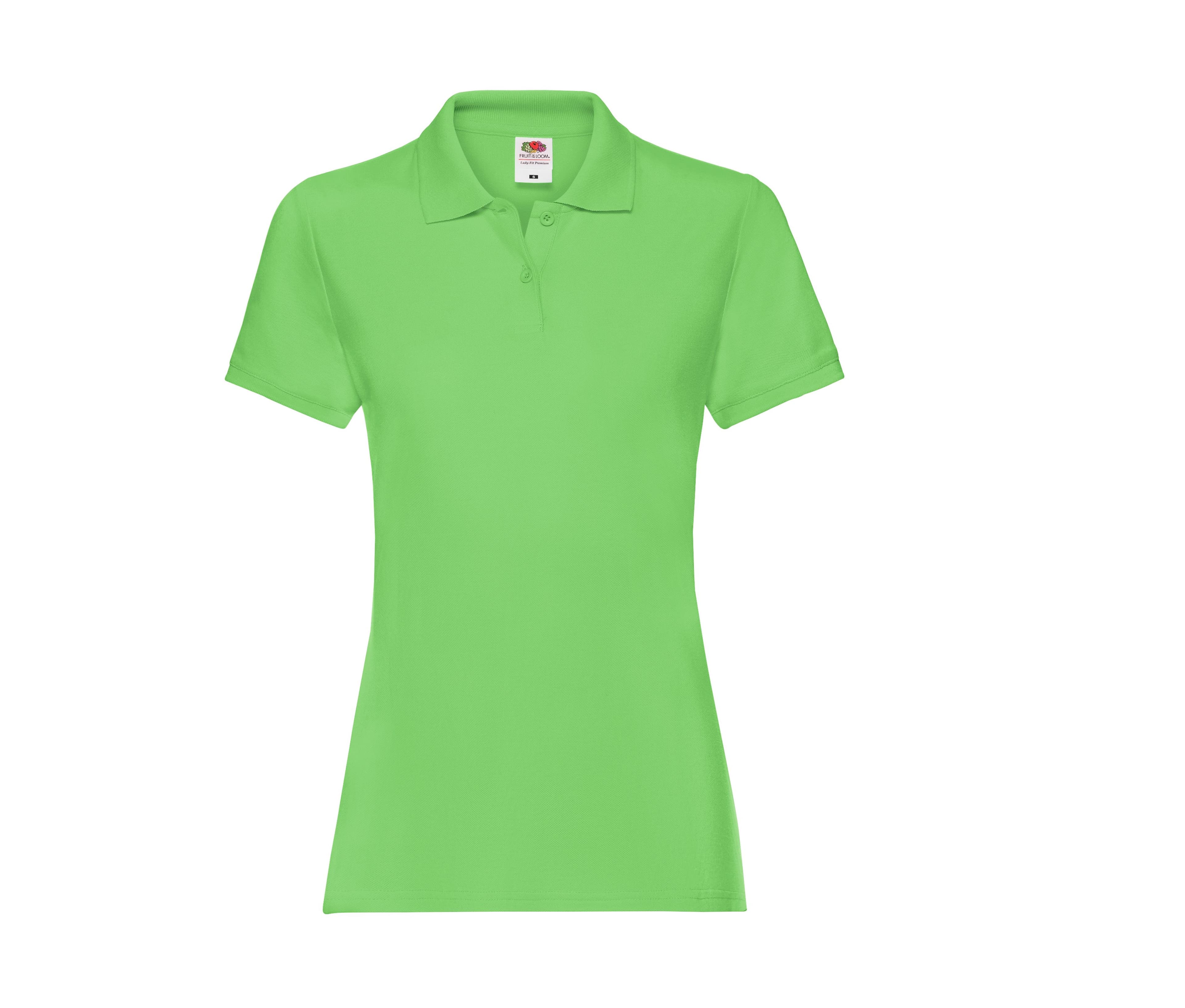 Polo femme coton 180 LIME