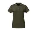 RUSSELL Polo organique femme DARK OLIVE