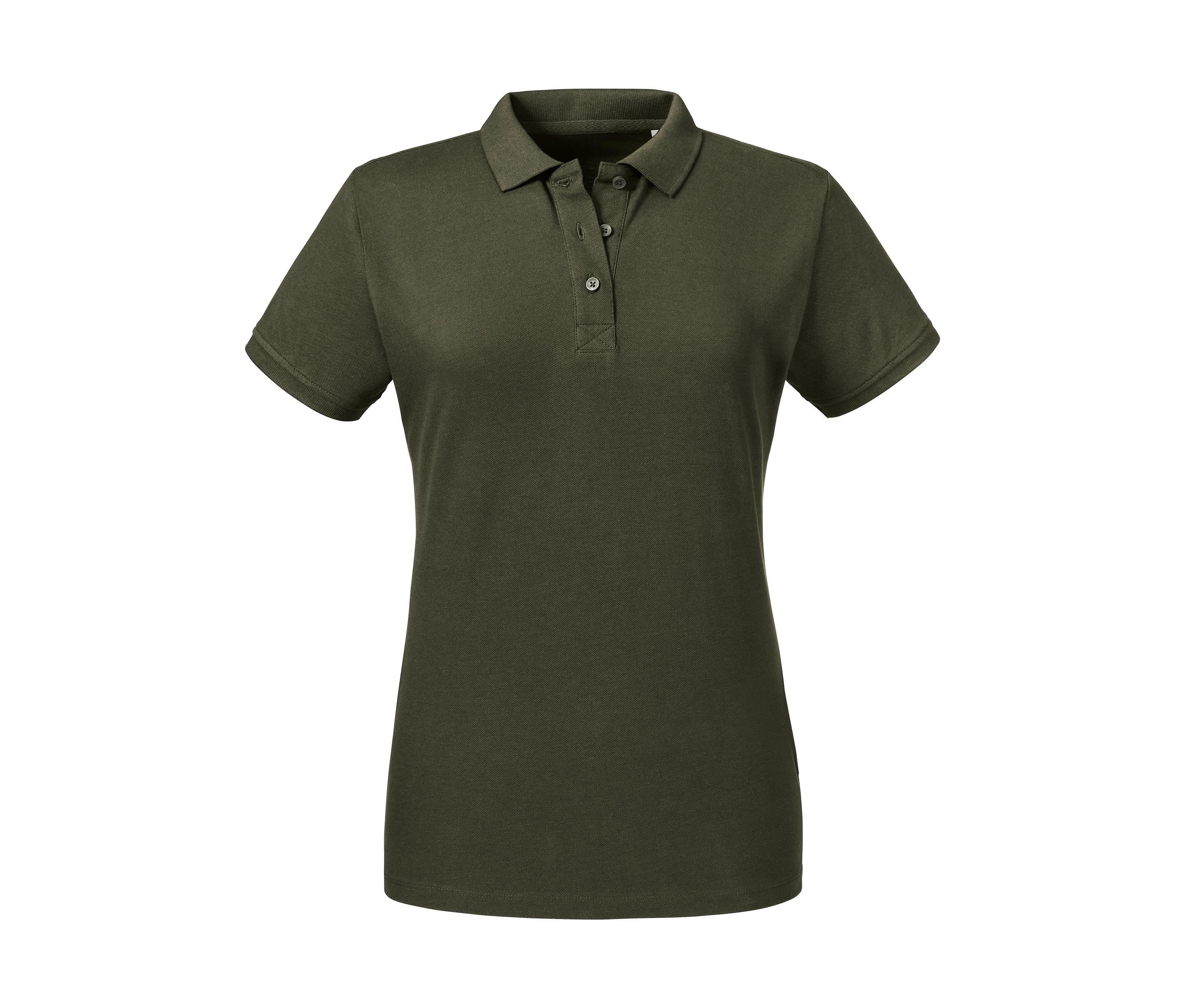 Polo organique femme DARK OLIVE