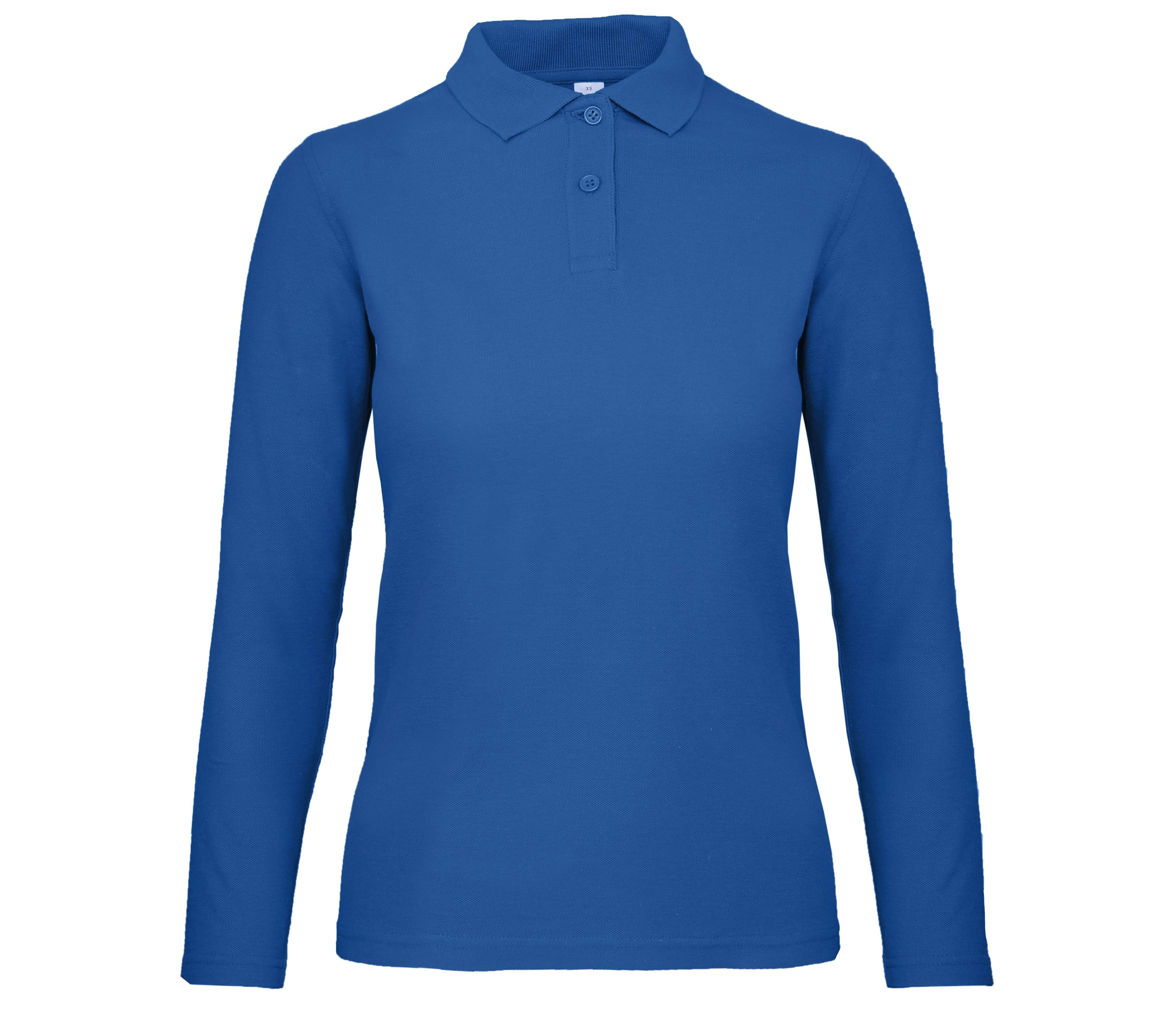Polo manches longues femme ROYAL BLUE