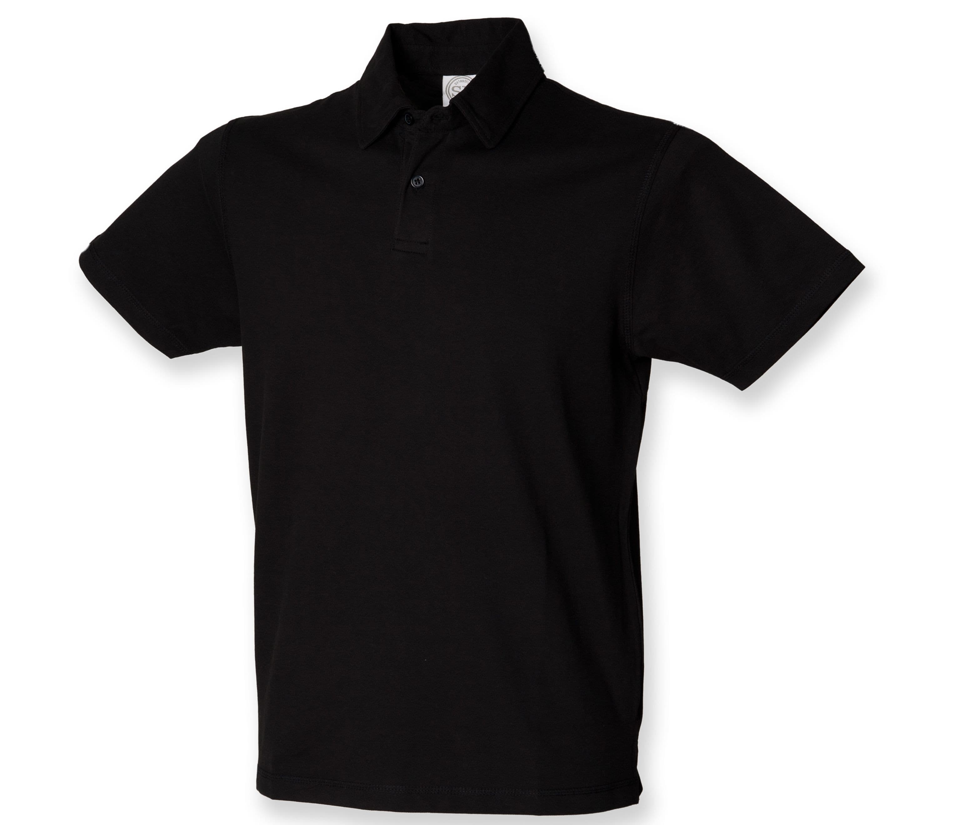 Polo homme stretch BLACK