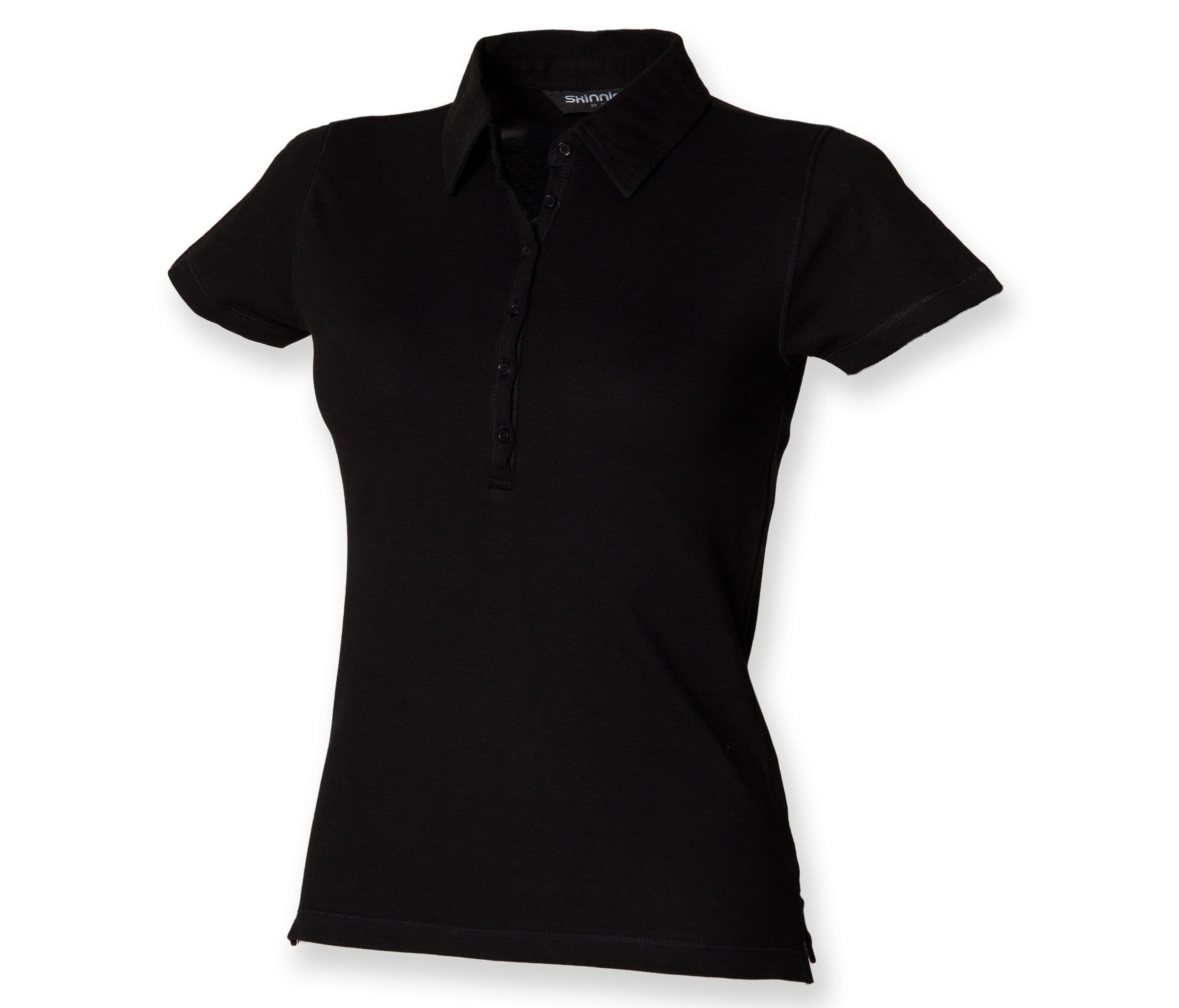Polo femme stretch BLACK