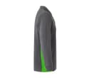 VELILLA POLO BICOLORE MANCHES LONGUES GREY/LIME