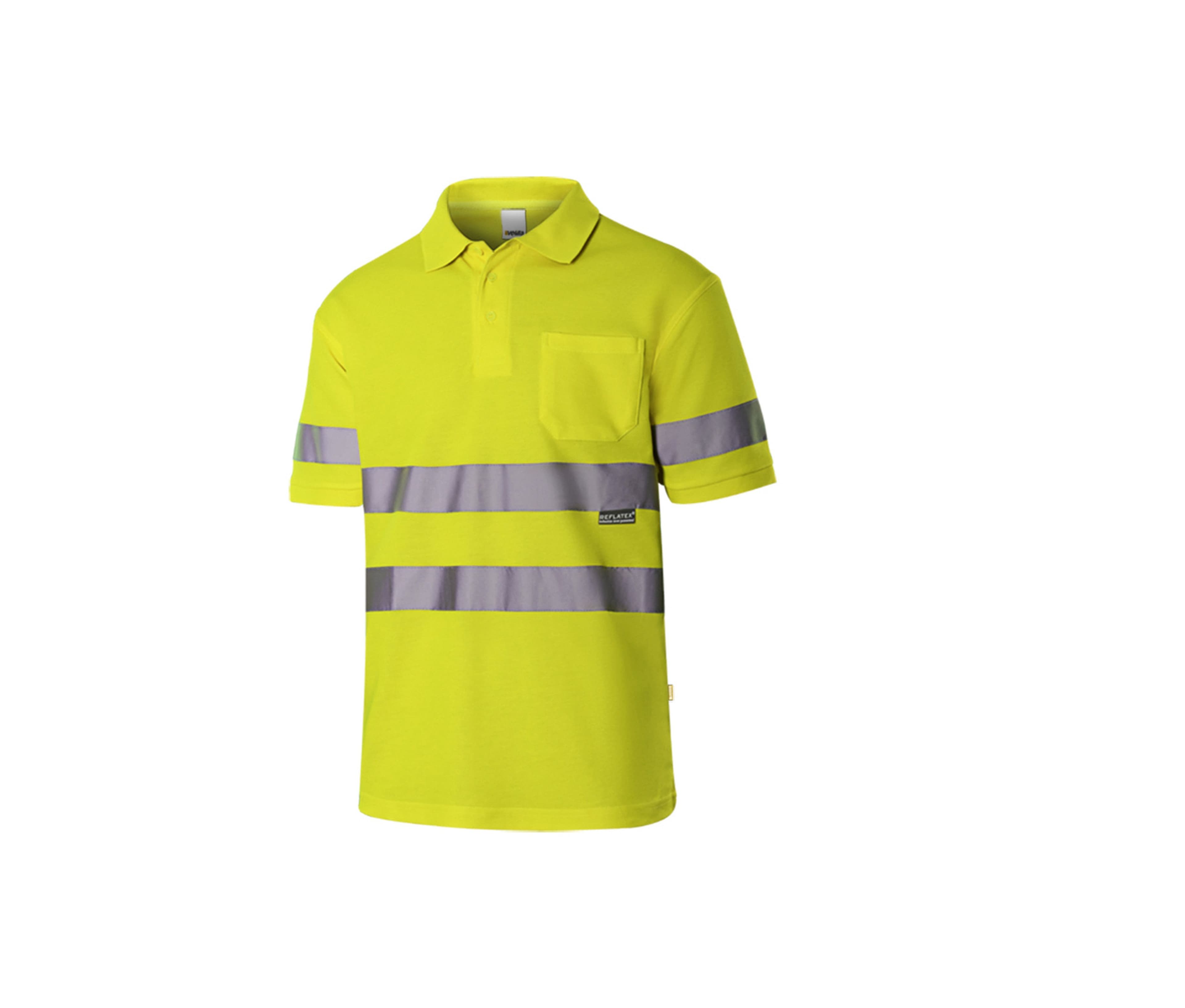 POLO HAUTE VISIBILITÉ EN COTON/POLYESTER FLUO YELLOW