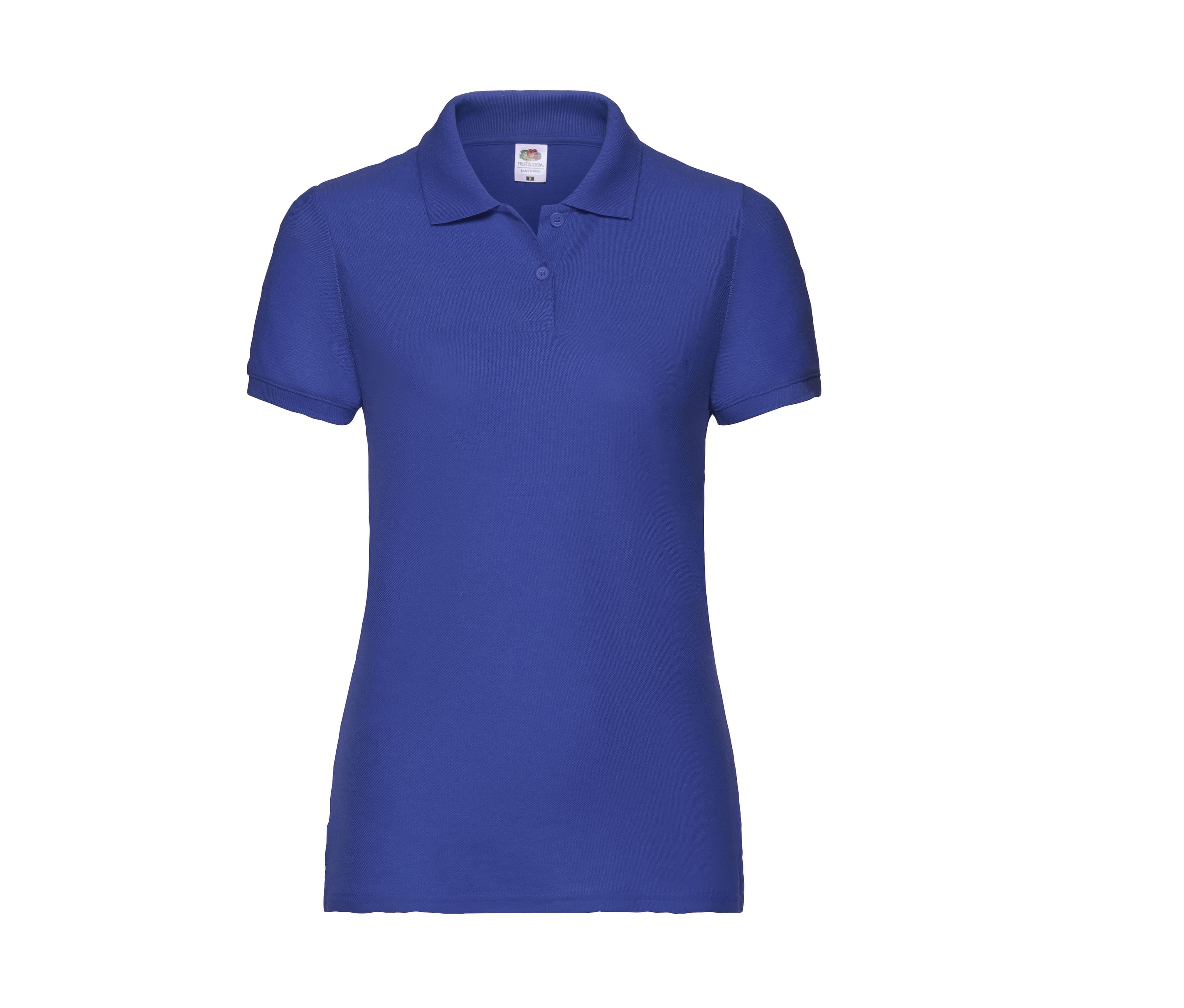 Polo femme polycoton 180 lavable à 60° ROYAL BLUE