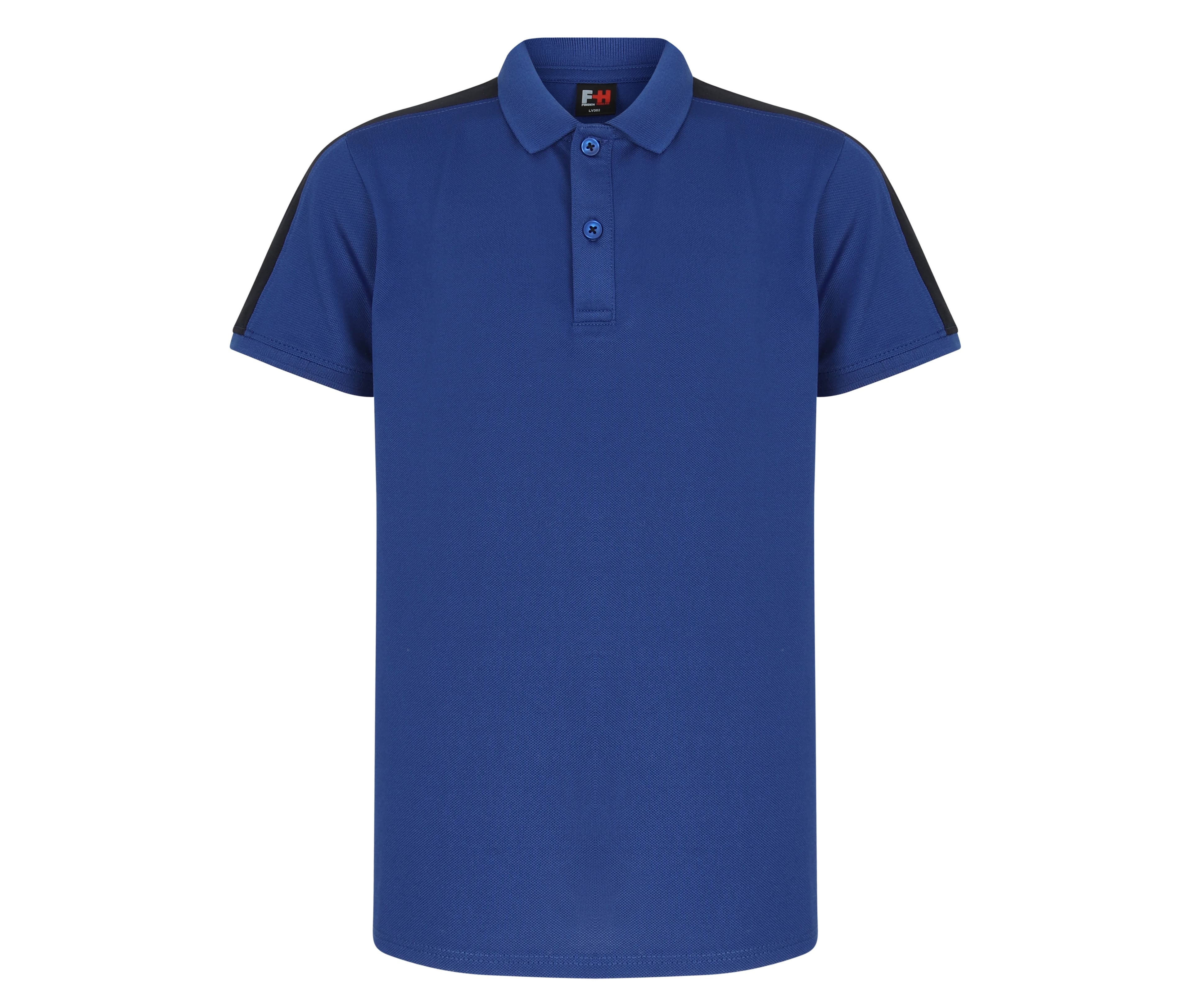 Polo stretch contrasté enfant ROYAL/NAVY