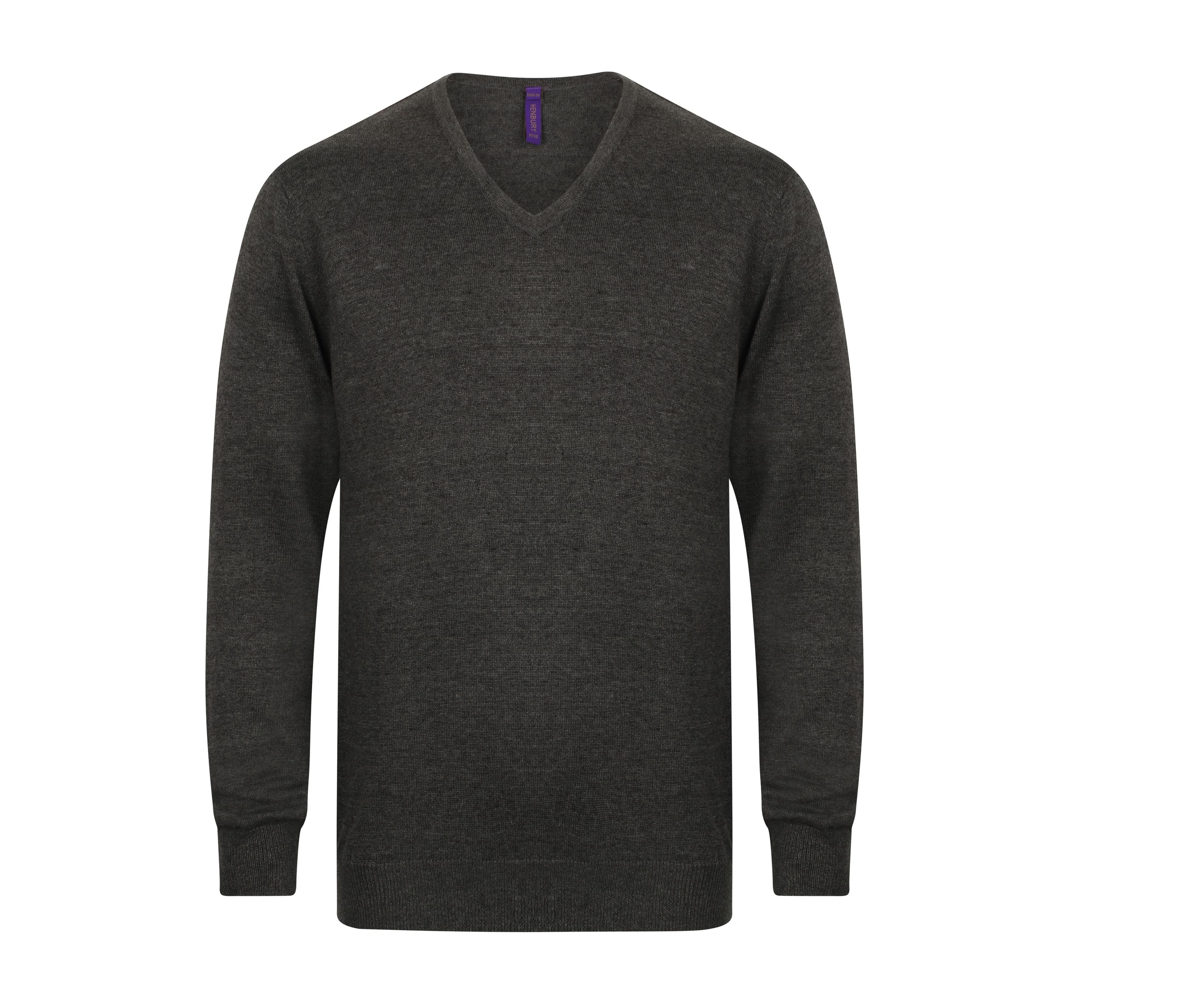 Pull col V homme GREY MARL