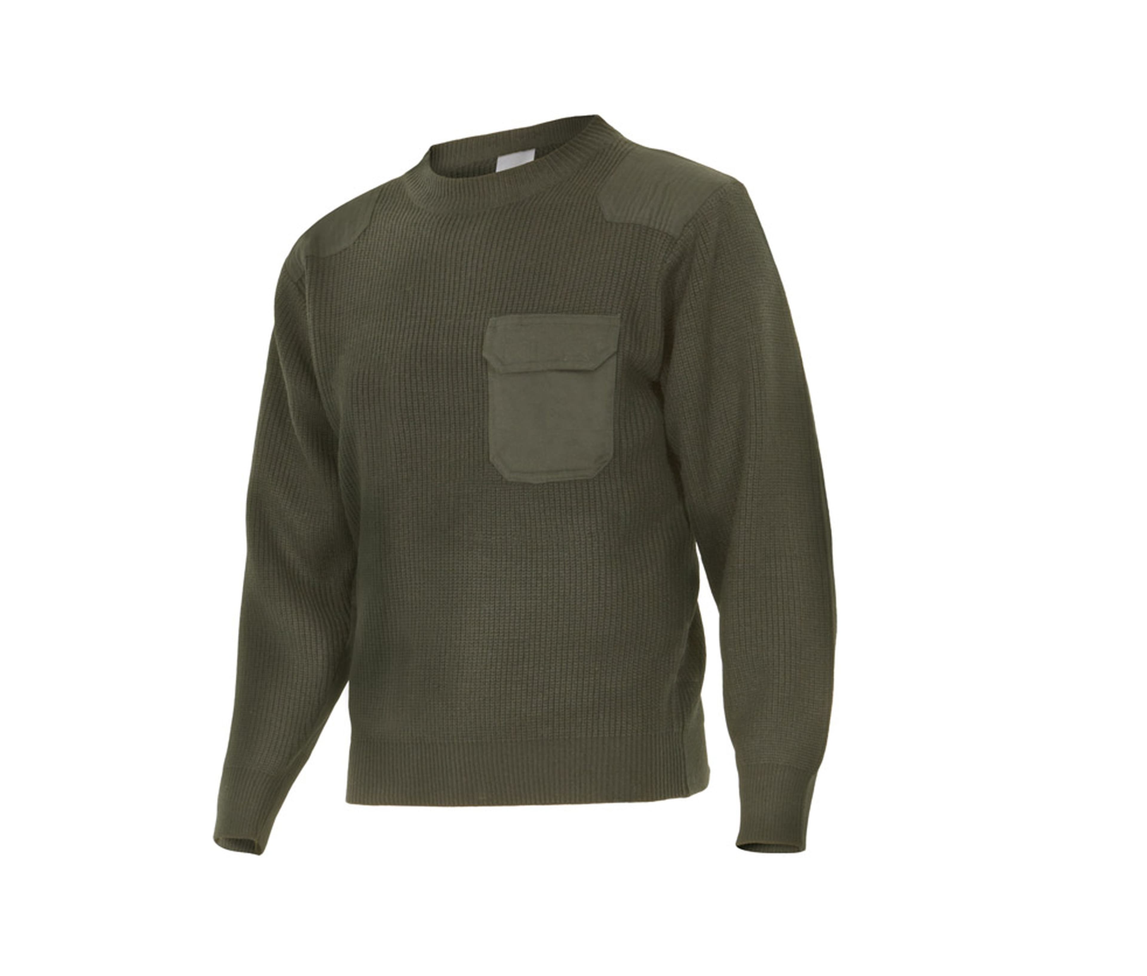 PULL ÉPAIS COL ROND KHAKI