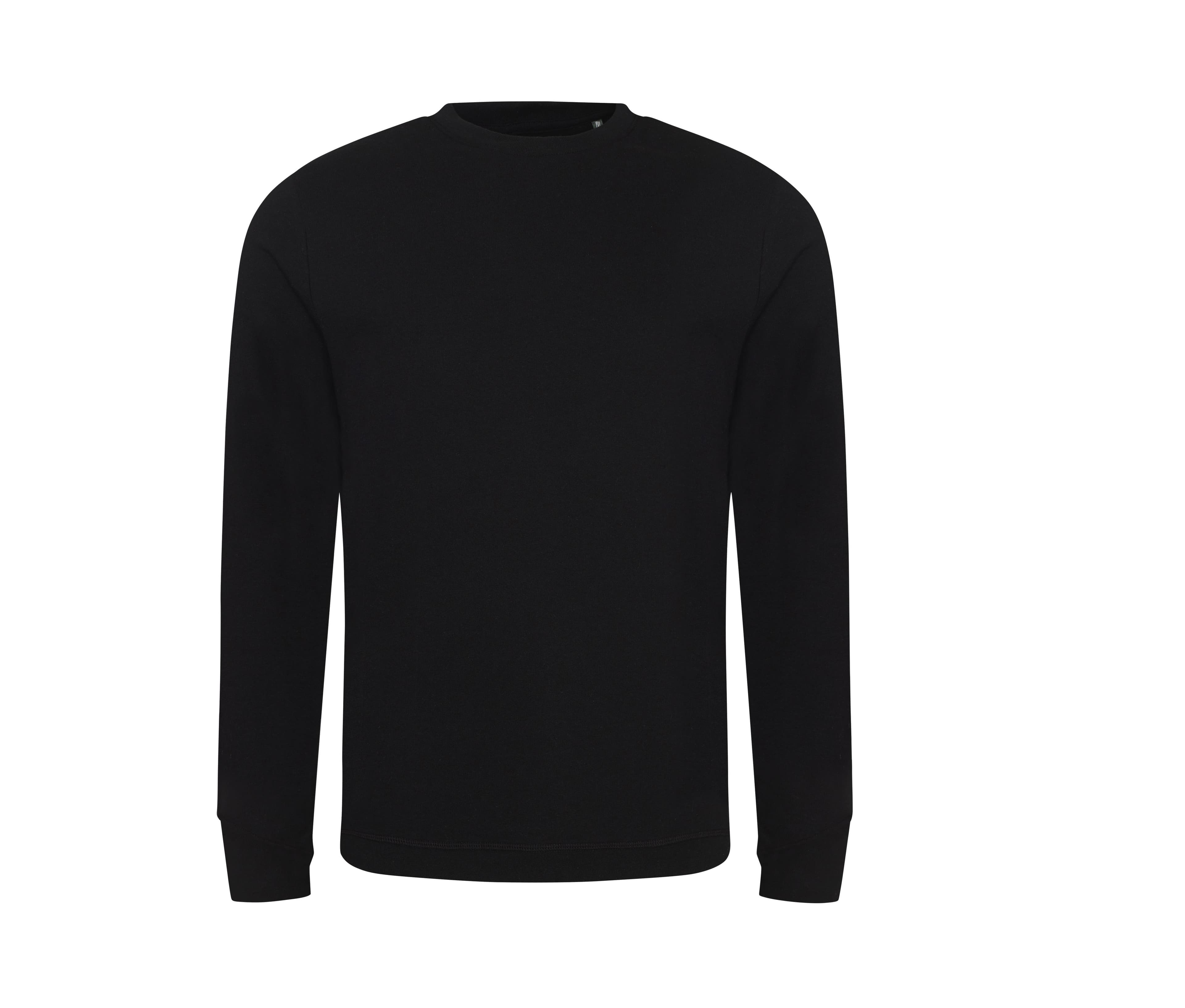 Sweat unisexe en coton régénéré BLACK