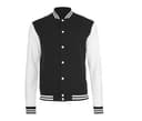 BUILD YOUR BRAND Veste baseball BLACK/WHITE