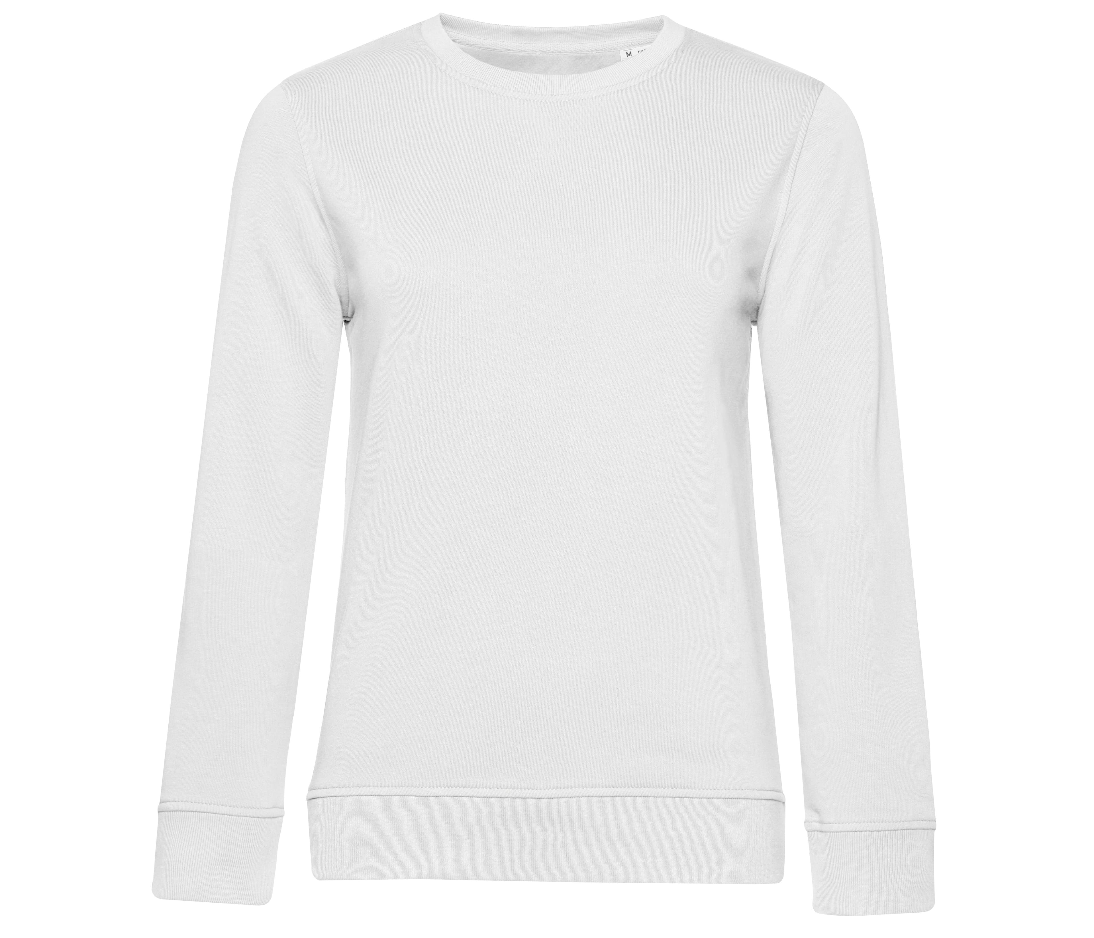Sweat col rond organique femme WHITE